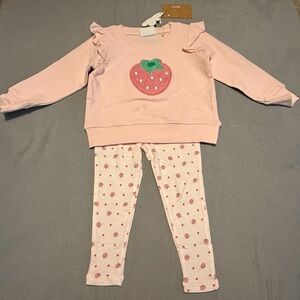 Pink Strawberry Outfit for Kids